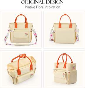 Échantillon gratuit Sac à déjeuner personnalisé en PVC transparent Sac isotherme en plastique imperméable Sac de pique-nique transparent avec bandoulière réglable - Product Image 2