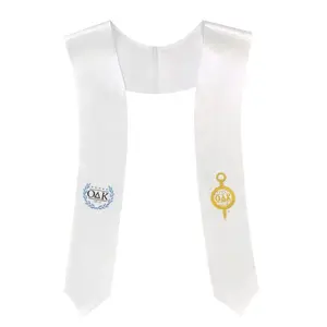 customized graduation sash white sublimation graduation stole