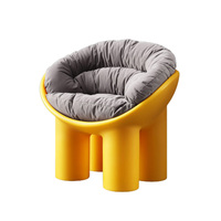 Fauteuil d'appoint moderne nordique, salon, détente, loisirs, canapé rembourré, chambre à coucher, canapé minimaliste