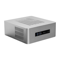 Boîtier de contrôle industriel pour mini-PC de bureau en alliage d'aluminium SKTC TA80, HTPC, prend en charge la placement horizontal, compatible avec les cartes mères ITX