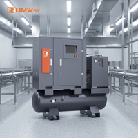 Compresseur d'air à vis OEM 20HP 15kW 16 bars, compresseur d'air électrique haute pression industriel pour panneaux solaires