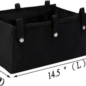 Sac suspendu pour fauteuil roulant, panier de rangement noir 37x23x17cm pour accessoires de poussette - Product Image 2
