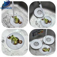 Crépine de vidange d'évier de cuisine en ABS léger et écologique, de qualité alimentaire, à mailles fines, réutilisable, multifonctionnelle pour usage domestique, lavage à la main uniquement