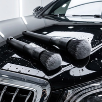 Kit de brosses de detailing auto en microfibre à poils doux pour nettoyage intérieur, tableau de bord, aérateurs et sièges en cuir, sans rayures