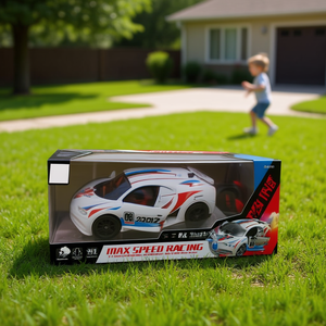 Max Speed Racing Rc Car 1:16 Scale Remote Control Race Car With Lights Spray Function For Kids Indoor Outdoor Play - Product Image 2