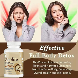 VitaHall Capsules de soutien à la santé du foie à base de zéolite clinoptilolite activée <span class=keywords><strong>pour</strong></span> adultes - 60 capsules/flacon - Product Image 5