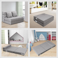 Sofás para Sala de Estar, Sofá Cama Plegable para el Hogar, Sillón Futón de Espuma Viscoelástica, Sofá Plegable Comprimido al Vacío con Almohada