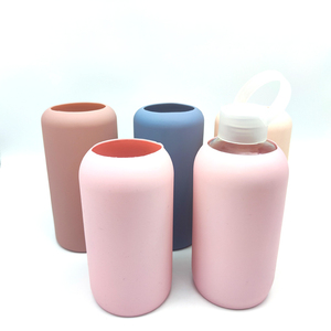 Guaina/Copertura in Gomma Siliconica per Bottiglia d'Acqua in <span class=keywords><strong>Vetro</strong></span> Personalizzata all'Ingrosso, <span class=keywords><strong>Guarnizione</strong></span> per Tè e Caffè - Product Image 4