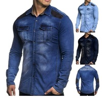 Chemise en jean pour homme la plus vendue, manches longues, anti-plis, séchage rapide, respirante, nouvelle collection automne de BD