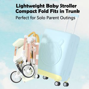 Vente en gros Poussette bébé pliante légère à une main de Chine Chariot inversé pour landau bébé de voyage - Product Image 4