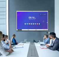 Pizarra Interactiva 4K UHD IP65 Antideslumbrante para Interiores con Pantalla Táctil, Compatible con Android/Windows SDK, para Uso Educativo