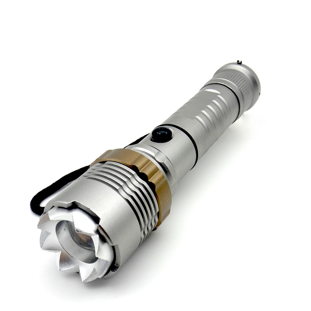 LED Flash Light Self-defense Torch Zoom Flashlight LED Self-Defense Flashlight