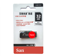 Clé USB de bureau compatible avec Sandisk Mini 2.0, CZ50 Cool Blade, capacité de 8 Go à 128 Go, clé USB en métal