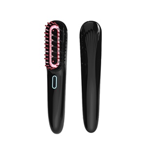 Peigne électrique multifonctionnel pour masser la tête, vibrations du cuir chevelu, lumière rouge, micro-courant EMS, peigne à huile essentielle - Product Image 1