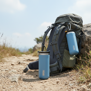 Vente en gros de gobelets à café en acier inoxydable à double paroi avec logo <span class=keywords><strong>personnalisé</strong></span>, avec couvercle, en 350 ml et 450 ml, pour le bureau et les voyages - Product Image 1