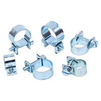 Colliers de serrage miniatures en zinc bleu et blanc |   Petits clips de fixation à vis pour conduites de carburant, tuyaux d'air et tubes d'eau