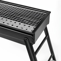 Chine Coréen Fonte Pliant Portable Camping En Plein Air Fumeur Brûleur Four Pliable Charbon De Bois Barbecue Barbecue Grill Fabricant