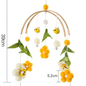 Mobile musical en bois pour bébé de 0 à 12 mois, jouet suspendu pour lit, décoration de chambre, idéal pour le dropshipping Shopify - Product Image 3