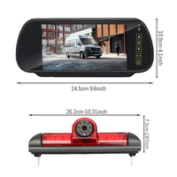 Caméra de recul HD avec vision nocturne pour Fiat Ducato OEM, kit caméra de frein et caméra de recul intégrée aux feux stop