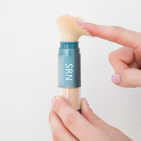 LOGO personnalisé OEM poudre minérale végétalienne SPF 50 crème solaire Protection UVA et UVB poudre de réglage de la crème solaire avec pinceau