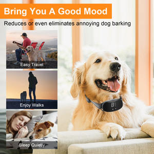 विरोधी बार्क डॉग कॉलर कोई बार्किंग ऑटो प्रशिक्षण कॉलर कुत्तों के लिए बिजली के झटके कंपन बीप रिचार्जेबल पालतू कुत्ते के सामान - Product Image 6