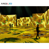 Pantallas de Señalización Digital 3D VR Inmersivas ARESLED, Proyección VR, Inmersión en el Mundo Virtual, Pantalla LED Inmersiva para Conciertos
