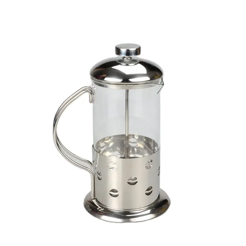 Großhandel Custom 350ml 600ml 800ml Boro silikat glas French Coffee Press mit Kolben und Filter