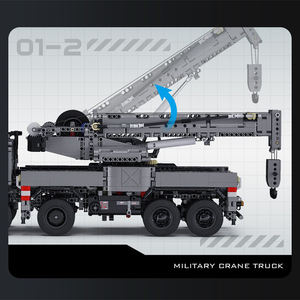 Moc צבאי עגור משאית בניין מכונית מודל שליטה מרחוק צעצועים חילוץ אש משוריין 2686 pcc61507 - Product Image 3