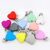 Vente chaude bébé en bois Silicone porte-sucette chaîne Silicone attache-sucette pour faire bébé sucette chaîne jouets de dentition