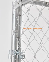 Vente flash : Cage pour chien en acier 4x4x2.2m pour usage extérieur