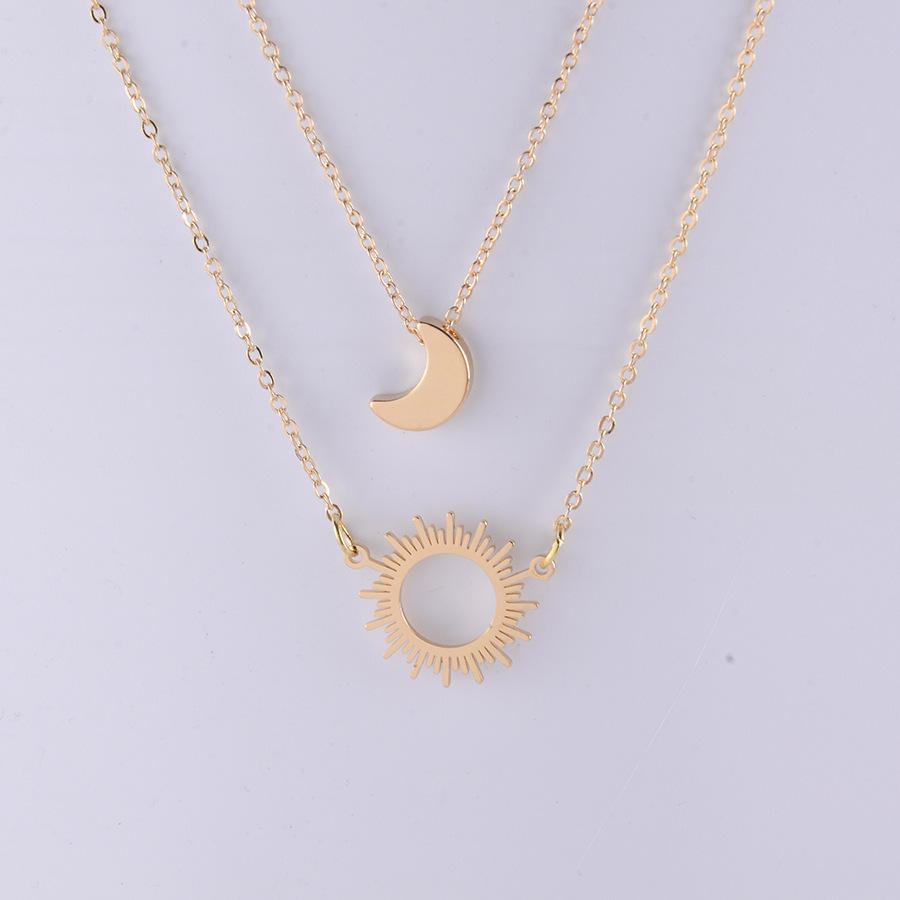 A star and moon necklace