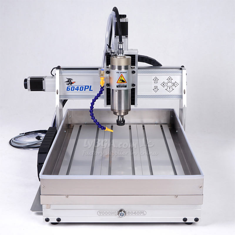 6040 4 Axis CNC Router Engraving Carving Machine 6040PL Square Rail 2 ...