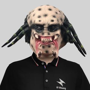 Masques en latex effrayants de <span class=keywords><strong>film</strong></span> d'<span class=keywords><strong>horreur</strong></span> biochimique extraterrestre BAIGE, masques de fête en latex effrayants, couvre-chef de mascarade pour Halloween, accessoires de farce - Product Image 6