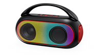 Haut-parleur Bluetooth portable sans fil avec éclairage LED RGB, mini subwoofer 8W, lecteur audio, lecteur de musique, alimentation par batterie