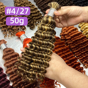 <span class=keywords><strong>Extensiones</strong></span> de Cabello Humano Virgen Vietnamita Rizado FYD al por Mayor, Paquetes de Cabello Humano Ondulado Profundo 10A para Trenzas Boho - Product Image 2