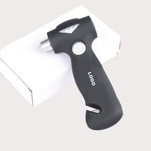 Marteau de sécurité 3 en 1 pour voiture Fenêtre cassée avec lumière Marteau de survie avec coupe ceinture de sécurité Outils d'évasion automobile - Product Image 2