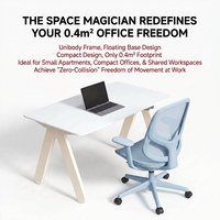 Chaise de bureau ergonomique moderne colorée avec dossier respirant, pivotante, à roulettes, pour ordinateur, idéale pour la maison et l'étude des enfants