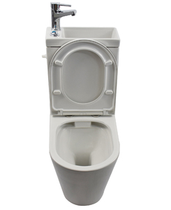 Commode 2 en 1 à économie d'eau, cuvette de toilette en céramique et lavabo à main combinés, ensemble de toilettes <span class=keywords><strong>avec</strong></span> évier <span class=keywords><strong>intégré</strong></span>. - Product Image 4