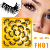 Vente en gros de cils en fibres synthétiques 3D en forme de papillon, emballage personnalisé, cils magiques, fournisseur de cils en bande complète