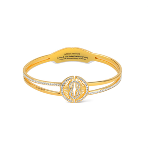 Bracelet tendance en acier inoxydable 316L plaqué or PVD, bijoux durables et résistants pour femmes - Product Image 2