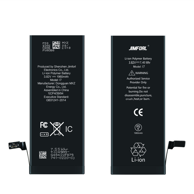 OEM Li-Polymer Battery Pack for iphone 6/6s/6p/6sp/7/7p/8/8p/X/Xr/Xs/11 Pro Max/12/13-New Condition in Stock 1 Year Warranty
