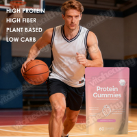 Vitahealthy OEM ODM Gommes à base de protéines de lactosérum à prix de gros Gommes à haute teneur en protéines pour hommes et femmes favorisant la croissance musculaire