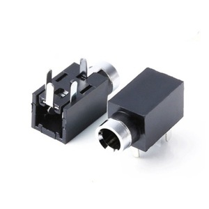 Conector de Audio PJ-210B de 2.54mm de Paso, Enchufe Vertical de 4 Pines para Montaje a Través de Orificio con Carcasa de Latón, Conector Hembra - Product Image 5