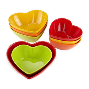 Assiettes en mélamine de 8 pouces/10,5 pouces, cœurs rouges, paillettes roses, imprimé de personnages, plat de service pour fête d'enfants - Product Image 6