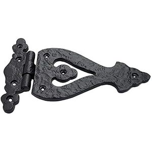 Coshik Exports Antique Cast <b>Iron</b> T Hinge <b>7</b> Inch Matte Black Rustic Design For Barn Doors Gates Kitchen Cabinet Door Mount - Product Image 4