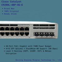 Nuevo Cisco Catalyst Enterprise Managed 48 puertos POE 4 SFP Uplinks Layer 3 Gigabit PoE + Switch de nivel 1