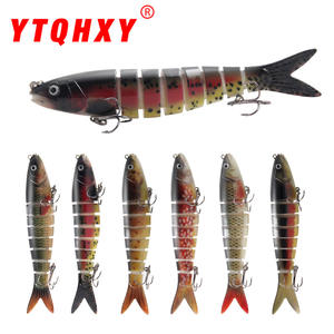 เหยื่อปลอมแบบแข็ง Cross Border Minnow ขนาด 13.5 ซม. น้ำหนัก 19 กรัม แบบหลายส่วน สมจริง สำหรับตกปลาแบส เหยื่อตกปลาน้ำกลาง - Product Image 3