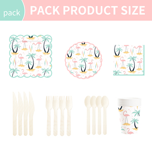 Platos de Papel Ovalados Desechables con Diseño de Flamenco DAMAI, Decoración para Fiestas, Suministros para Fiestas de Cumpleaños, Juego de Vajilla - Product Image 6