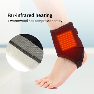 Support de cheville chauffant électrique réglable thérapie par compresse chaude masseur enveloppant les pieds pour les blessures et le soulagement de la douleur hivernale - Product Image 5