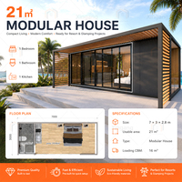 Casa Prefabricada Modular Moderna de Ensamblaje Rápido, con Energía Solar, para Proyectos de Hoteles y Resorts